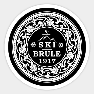 Ski Brule Coin Sticker